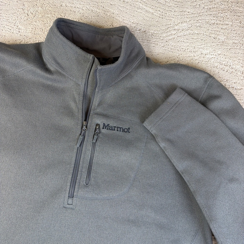 Men's Marmot Size 2XL Drop Line Fleece 1/2 Zip Pullover Sweatshirt